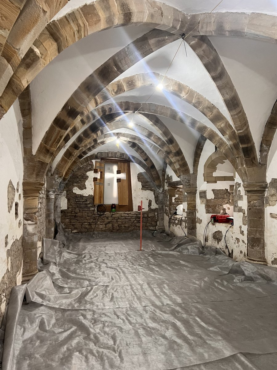 durhamcathedral's tweet photo. Work is progressing in the Cuthbert Centre for Pilgrimage and Prayer 🛠️

Contractors and the Works Yard team have been working hard to convert the space into a welcoming hospitality environment and refurbishing the Chapel of the Holy Cross https://t.co/8u0ndPIh6n