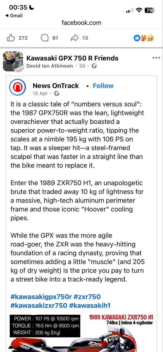 Hamsambo31's tweet photo. @popsyosh34 Very similar to ZXR750 that came after👍 https://t.co/jheDRBt3iM