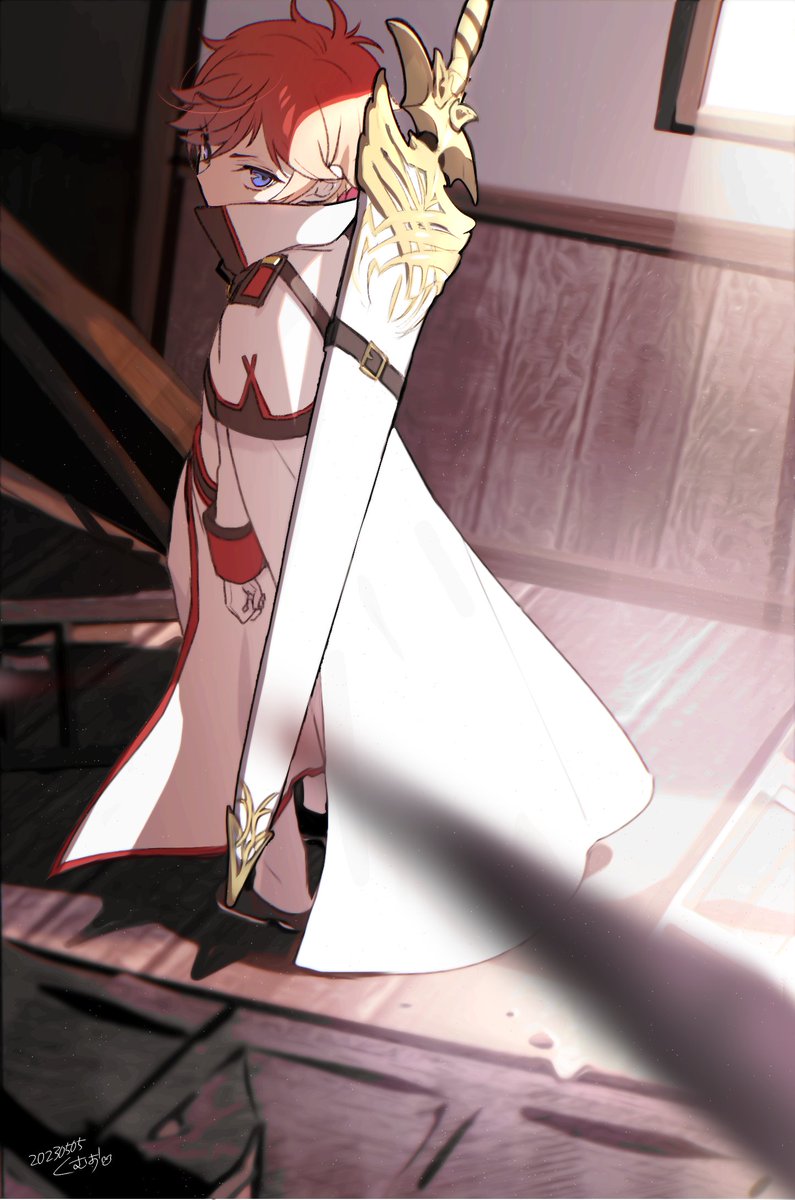 roikumama's tweet photo. ラインハルト
早くから重い龍剣背負ってたのが確定した４期アニメ
ありがとう https://t.co/zDwaPCQFko