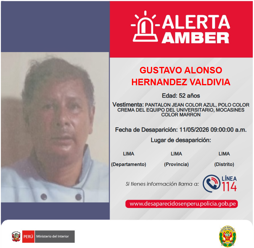 Alerta Amber PNP tweet media