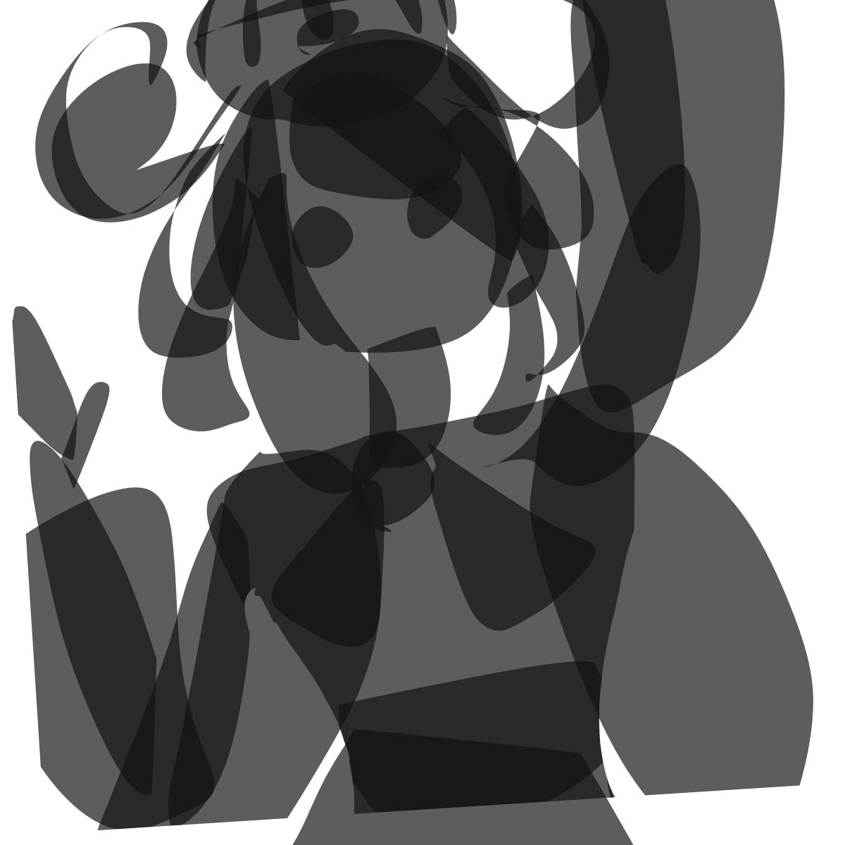 kagi0487's tweet photo. 投げ縄で描いたラフから完成まで https://t.co/t6wCwJ1KBL