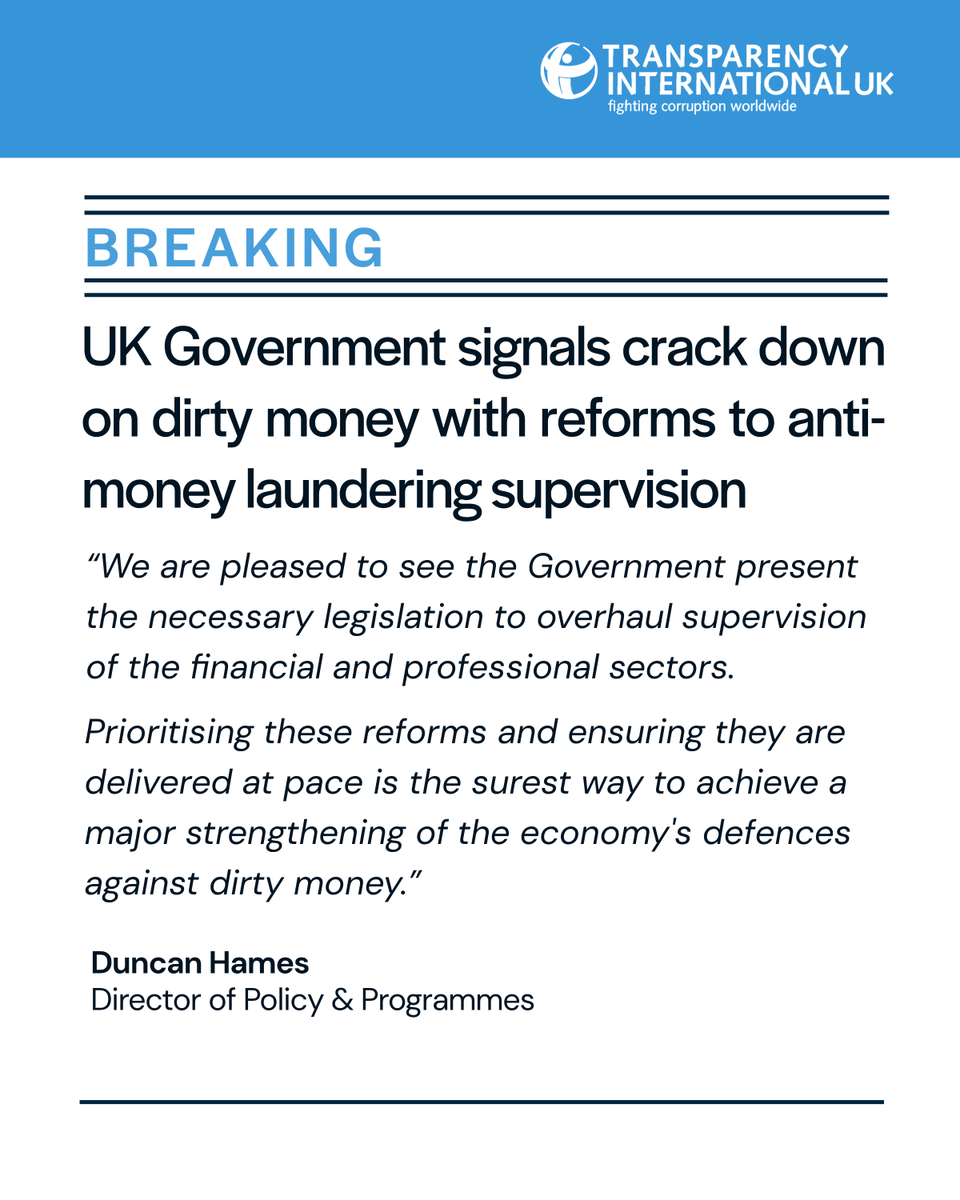 Transparency International UK tweet media