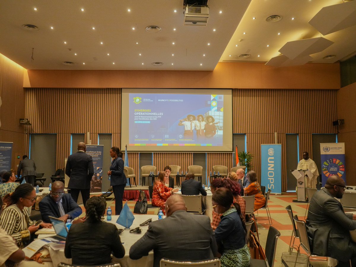 UNOPS_WestAfr's tweet photo. Hier, l'@UNOPS  a lancé la 1ère édition du Forum des Possibilités #UPForum Cote d'Ivoire à Abidjan ! 🇨🇮

Un événement clé pour unir le Gouvernement, le Système des Nations Unies, les partenaires financiers ainsi que le secteur privé autour des achats durables et inclusifs🌍 https://t.co/hrK0mBNogJ