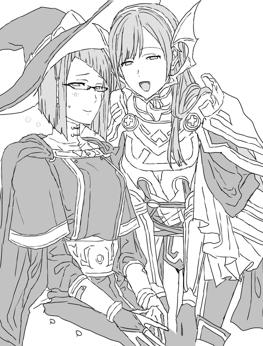 burningkakigori's tweet photo. セルジュの神装うれしすぎるので久しぶりに推しコンビ描きました🩷 https://t.co/3fNCWDw68T