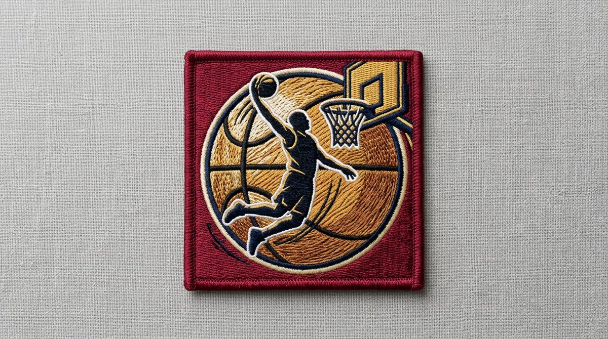 DigitEMB's tweet photo. 🏀 Game 5. Win or go home. And our wine-and-gold basketball patch is RIGHT on time 🧵🔥 Custom digitizing, satin stitch, merrow border. Stitch your number, your city, your block. support@digitemb.com
#DigitEMB #CustomPatches #NBAPlayoffs #Game5 #BasketballPatch https://t.co/huaZvGCWHP