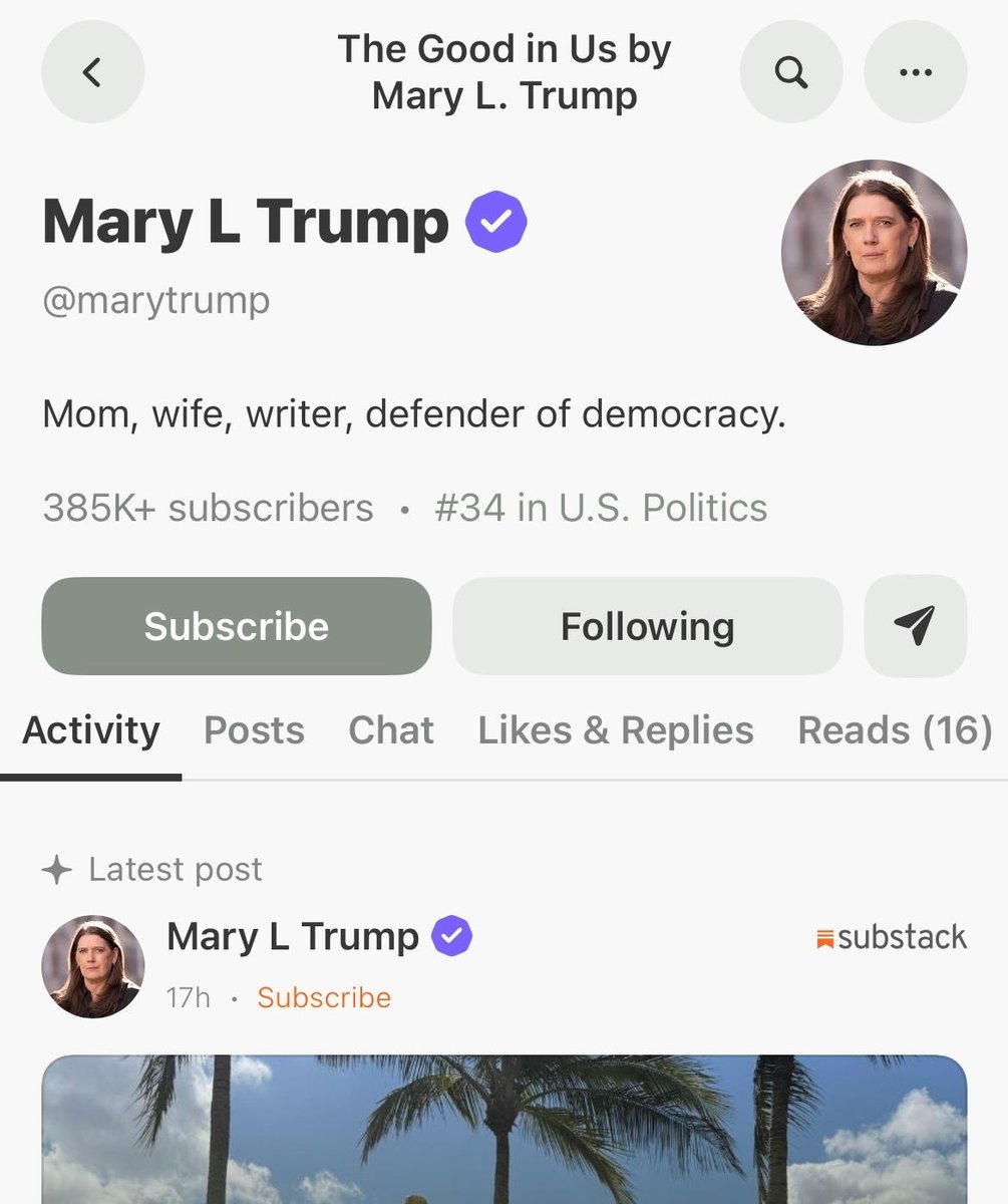 Mary L Trump tweet media