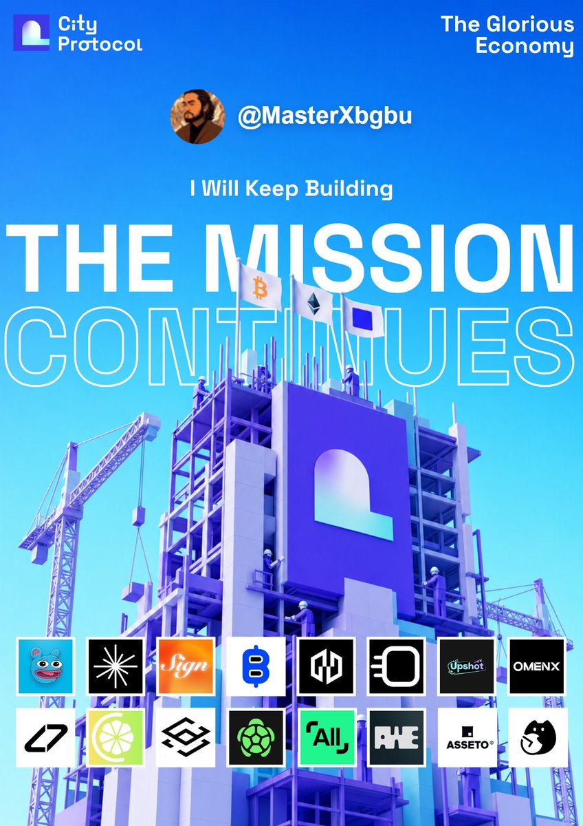 MasterXbgbu's tweet photo. My Mission Will Continue
@cityprotocolHQ

Join me on this campaign

 https://t.co/jwNPvKi7I5 https://t.co/UqN24tUN4i