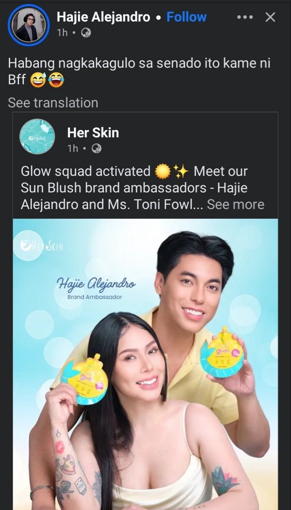 hobiszen's tweet photo. hindi talaga natatakpan ng kahit anong sunscreen at make up ang totoo nyong mga ugali when it comes to the crisis na nangyayari sa bansa natin. https://t.co/xXv78e7wyR
