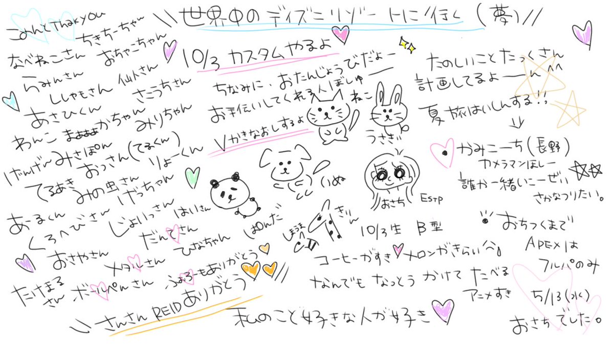 2026.5.13 ありがとう🦄🩷