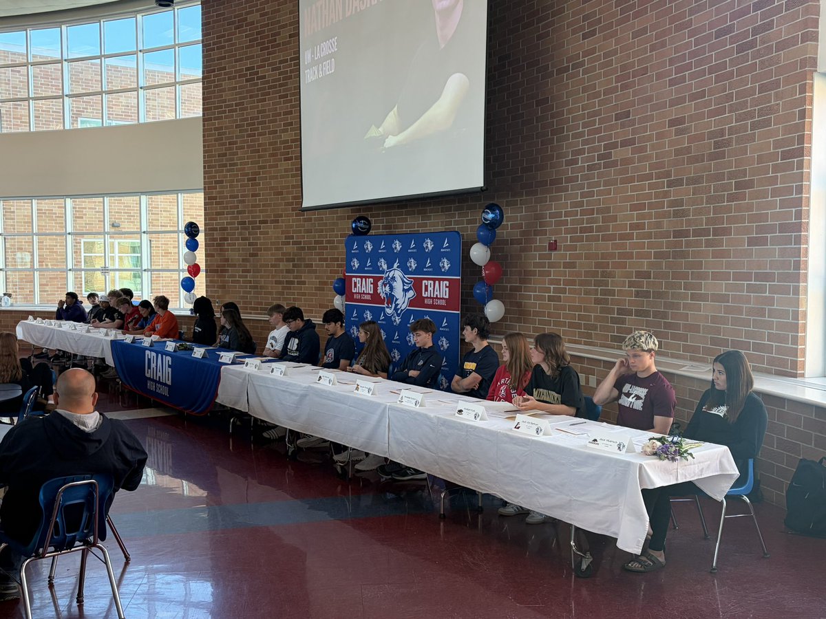 CHS_Criterion's tweet photo. Congratulations to Craig’s 21 senior student athletes who will continue their athletic careers in college! https://t.co/GIBYVCSW9U