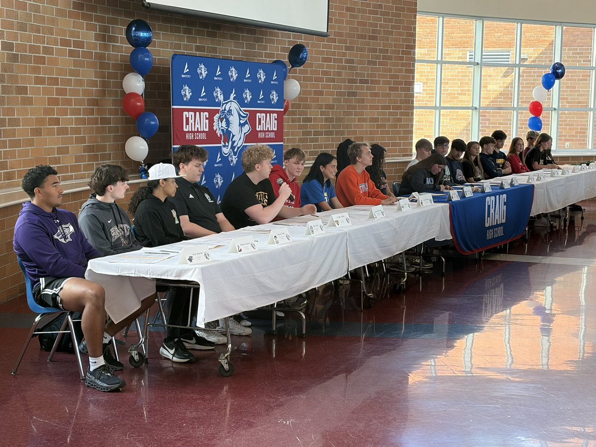 CHS_Criterion's tweet photo. Congratulations to Craig’s 21 senior student athletes who will continue their athletic careers in college! https://t.co/GIBYVCSW9U