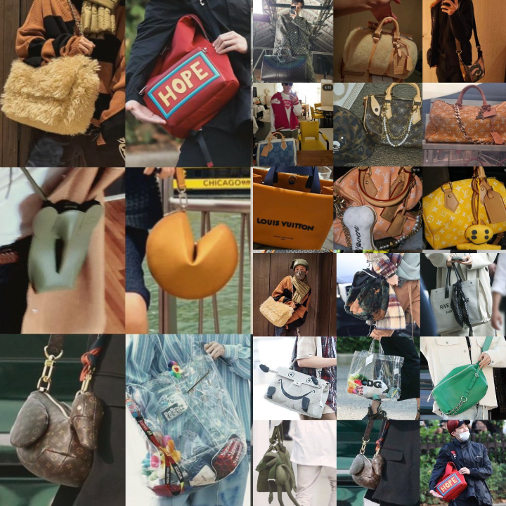 hobigaloree's tweet photo. His bag collection eats https://t.co/1qlxLSenfC