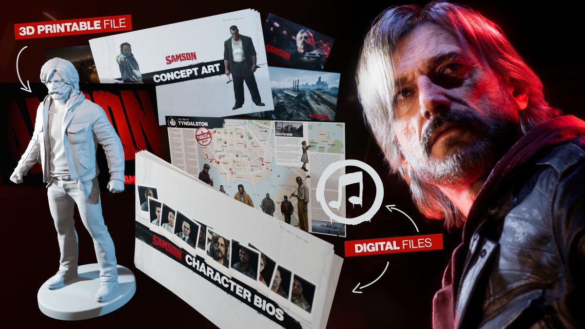LiquidSwords's tweet photo. Today, our Supporter Edition is finally out!  

Available on Steam: https://t.co/s82ppHJQEz

For those who want to support the development team and dive deeper into the world:
• Character Bios 
• Concept Art 
• Tyndalston Map - With History  
• 3D Printable Character 
• Soundtrack 
• Wallpapers  

Fully optional, with no impact on gameplay.