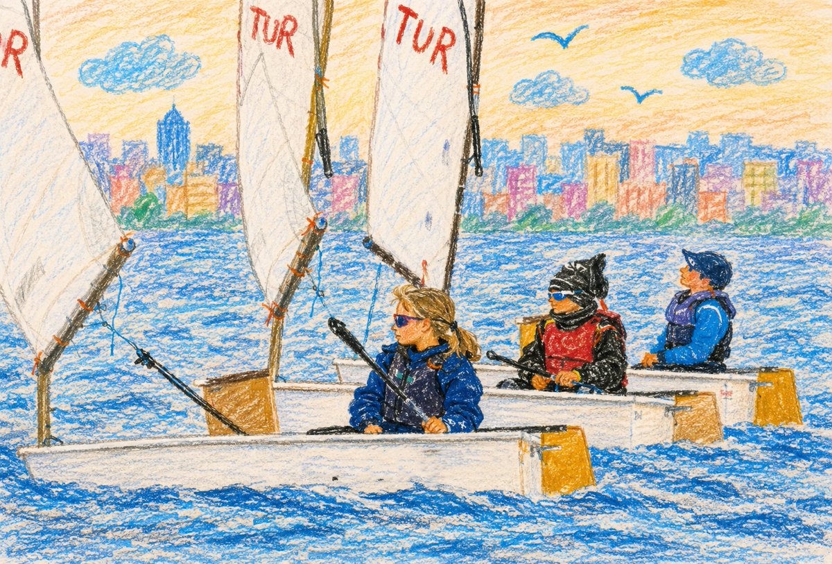 TurkiyeYelken's tweet photo. Haftanın tam ortasında biz de bu rengarenk akıma kapıldık 🎨⛵️
Denizin, rüzgarın ve minik yelkencilerimizin enerjisini bu kez pastel boya dünyasına taşıdık 🌊💙
Her karede biraz hayal, biraz neşe, bolca yelken var!
#TYF #TürkiyeYelkenFederasyonu #Yelken #Sailing #Optimist #Techno293 #YelkendeGelecek