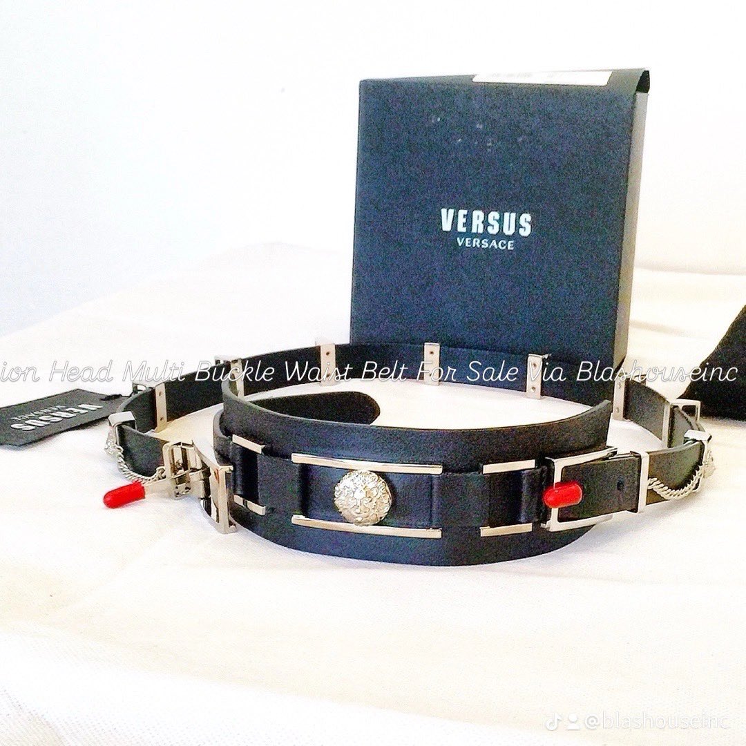 blashouse's tweet photo. @blashouseinc Versus Versace Lion Head Multi Buckle Waist Belt For Sale At  #blashouseinc Via @eBay_UK  &amp; @Etsy  checkout our other listing. We offer fast shipping worldwide. #fyp https://t.co/pGDjQH3VnW