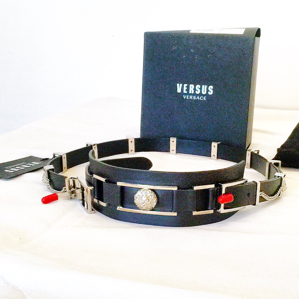 blashouse's tweet photo. @blashouseinc Versus Versace Lion Head Multi Buckle Waist Belt For Sale At  #blashouseinc Via @eBay_UK  &amp; @Etsy  checkout our other listing. We offer fast shipping worldwide. #fyp https://t.co/pGDjQH3VnW