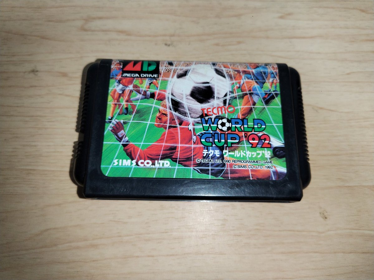 前買ったもの MD「テクモワールドカップ'92」ジャンク/220円