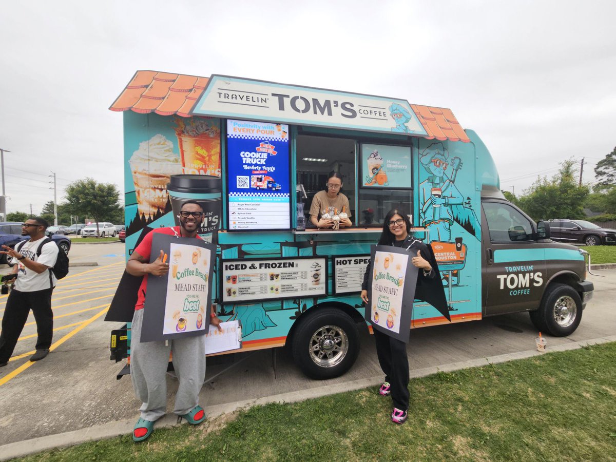 Mead_Middle_'s tweet photo. We wrapped up Teacher Appreciation Week in the best way possible by treating our amazing staff to ☕ Traveling TOM’S Coffee! Our staff started their morning strong with delicious drinks, smiles, and well-deserved appreciation. 💙
Thank you for your dedication, and hard work. https://t.co/qMt91yKnSD