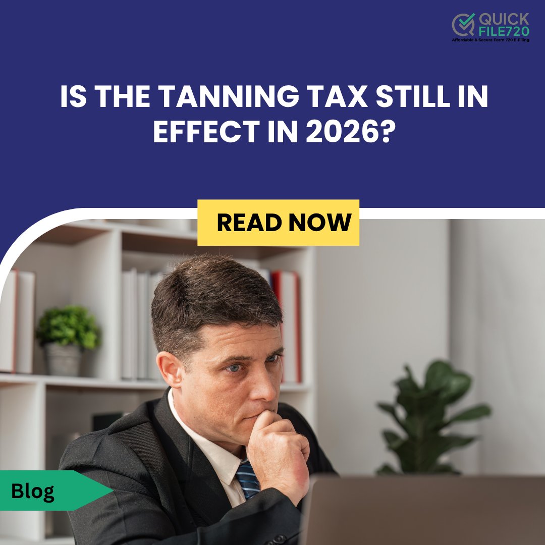 Quickfile_720's tweet photo. Thinking the tanning tax disappeared in 2026? Not yet. Despite repeal discussions and proposed legislation, indoor tanning providers are still required to charge and file the 10% tanning excise tax. https://t.co/OpRake4o4z

#form720 #excisetax #tanningtax #quickfile720 https://t.co/0AEm1SNNTW