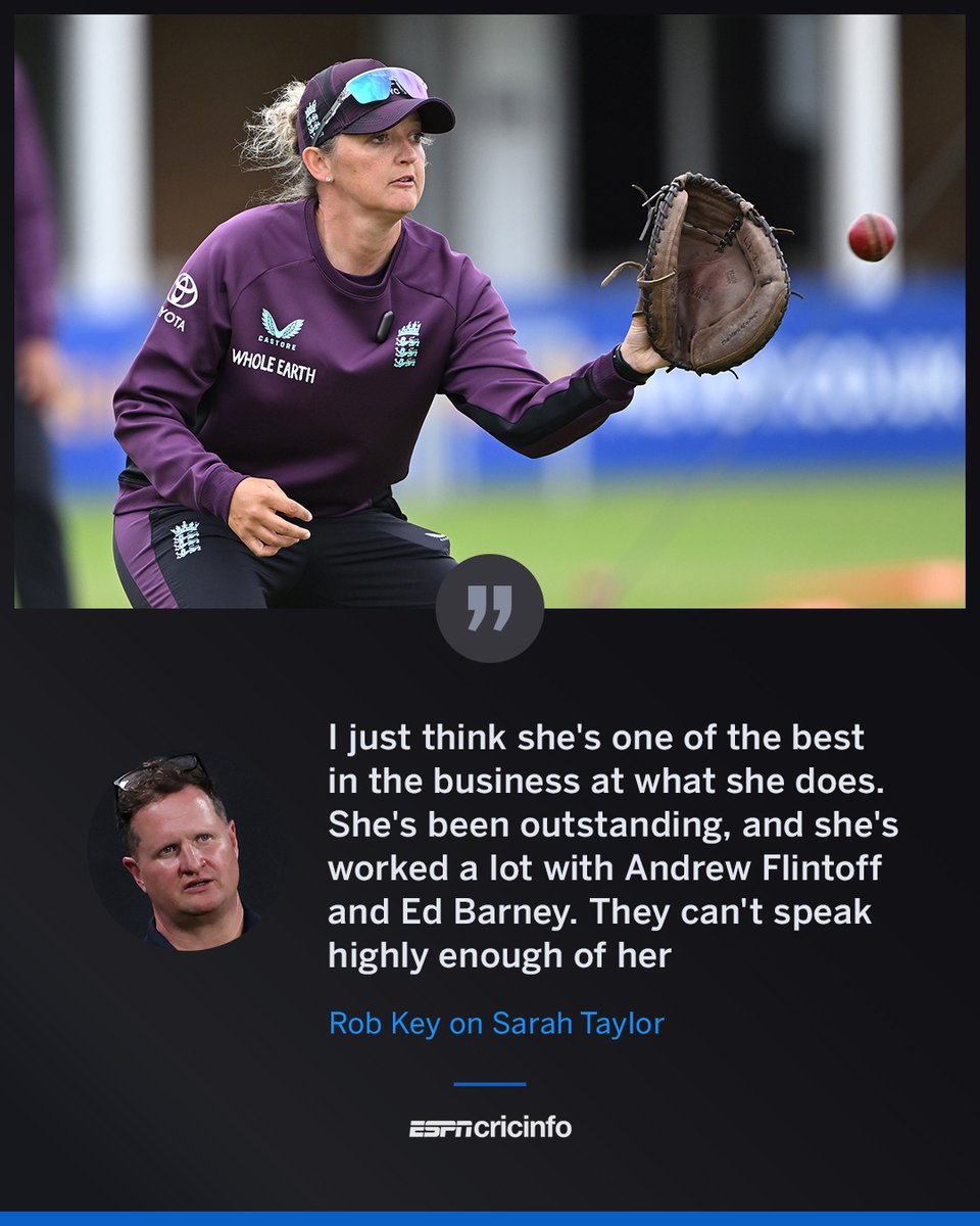 ESPNcricinfo's tweet photo. Sarah Taylor continues to be a trailblazer 🙌

The former England women's wicketkeeper has been appointed as fielding coach for the upcoming men's Test series against New Zealand 👏 https://t.co/BepkZAU7qs