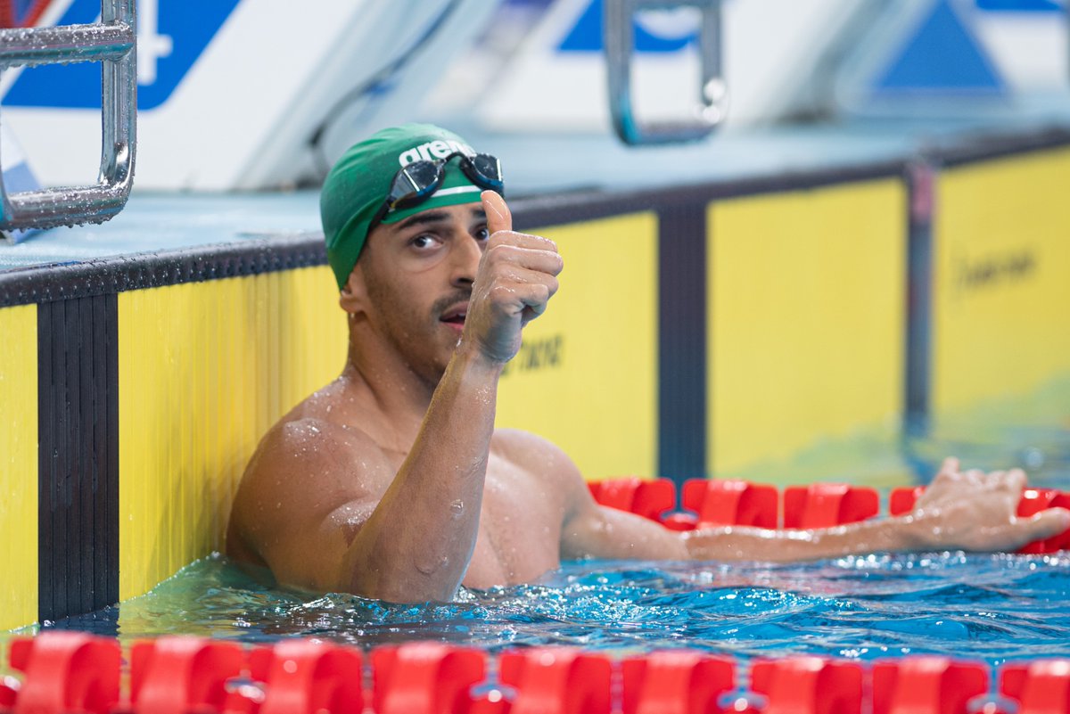 TeamSaudi's tweet photo. فضية لمحمد 🇸🇦🥈

· حقق سبّاح #فريق_السعودية محمد العتيبي الميدالية الفضية في منافسات 50 م صدر - رجال 🏊‍♂️، بعد حلوله ثانيًا بزمن 29.32 ث ⏱️ ضمن دورة الألعاب الخليجية الرابعة #الدوحة2026.

#نشجعك 💚 https://t.co/1KXb056cw9