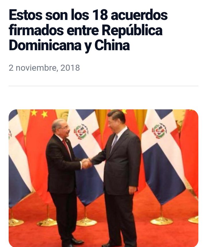 marizan_rafael's tweet photo. EU no quería que @DaniloMedina FIRMARA con CHINA, y Danilo firmo con China por encima de los Gringos, coñazo!!

Para ser Presidente de un País y defender la SOBERANÍA de ese País, hay que tener COJONES y @luisabinader no tiene..🤬🖕🏾 https://t.co/t2m03i2eh4
