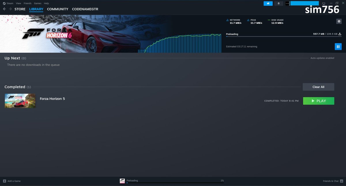 sim756's tweet photo. //,,....15th May 2026, 10 :00 AM UTC+6 🇧🇩 - preparing for #PremiumEdition #EarlyAccess..; Making room for Forza Horizon 6 moving Forza Horizon 5 to an external drive,.. ¯\_(ツ)_/¯ ..; - #sim756

#ForzaHorizon6 #preload #EarlyAccessPreparation https://t.co/ABhoUyjxhY