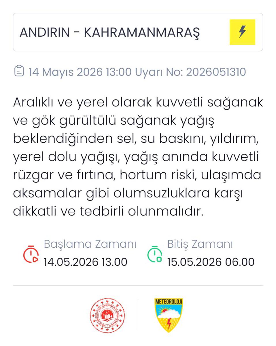Kahramanmaraş Valiliği tweet media