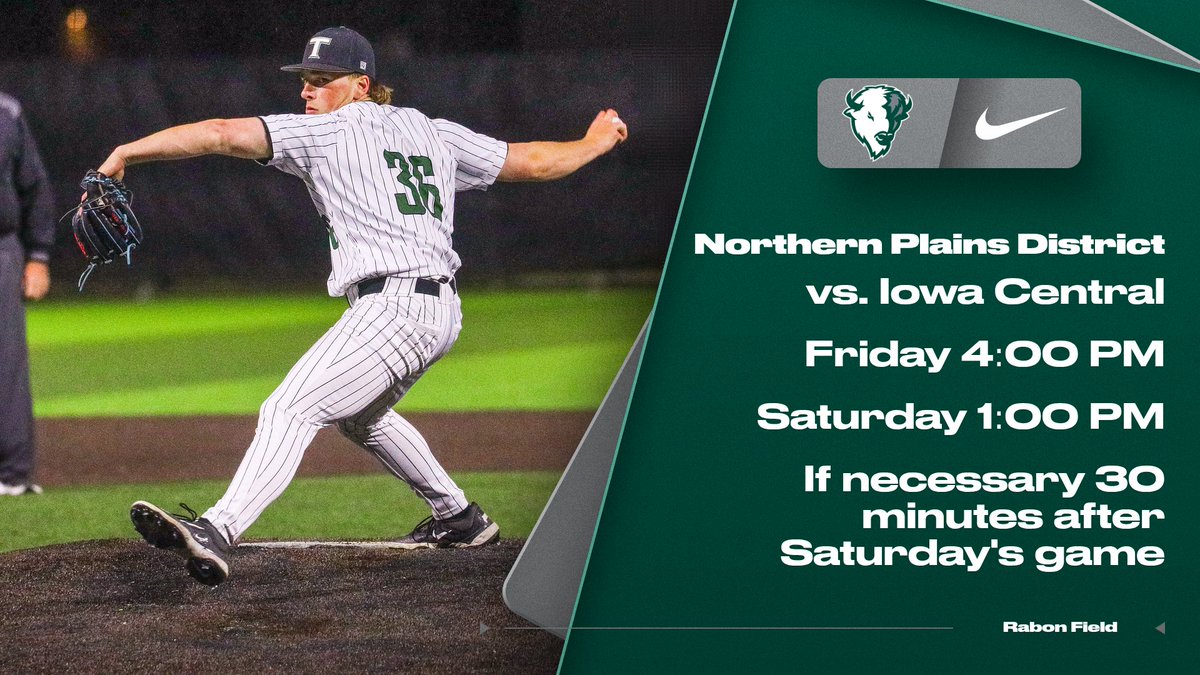 teton_athletics's tweet photo. Teton Baseball takes on Iowa Central this weekend at Rabon Field. Best of three series to determine who will advance to the NJCAA DII World Series.

https://t.co/02kxwde4Qm https://t.co/l4RU7JVZLn