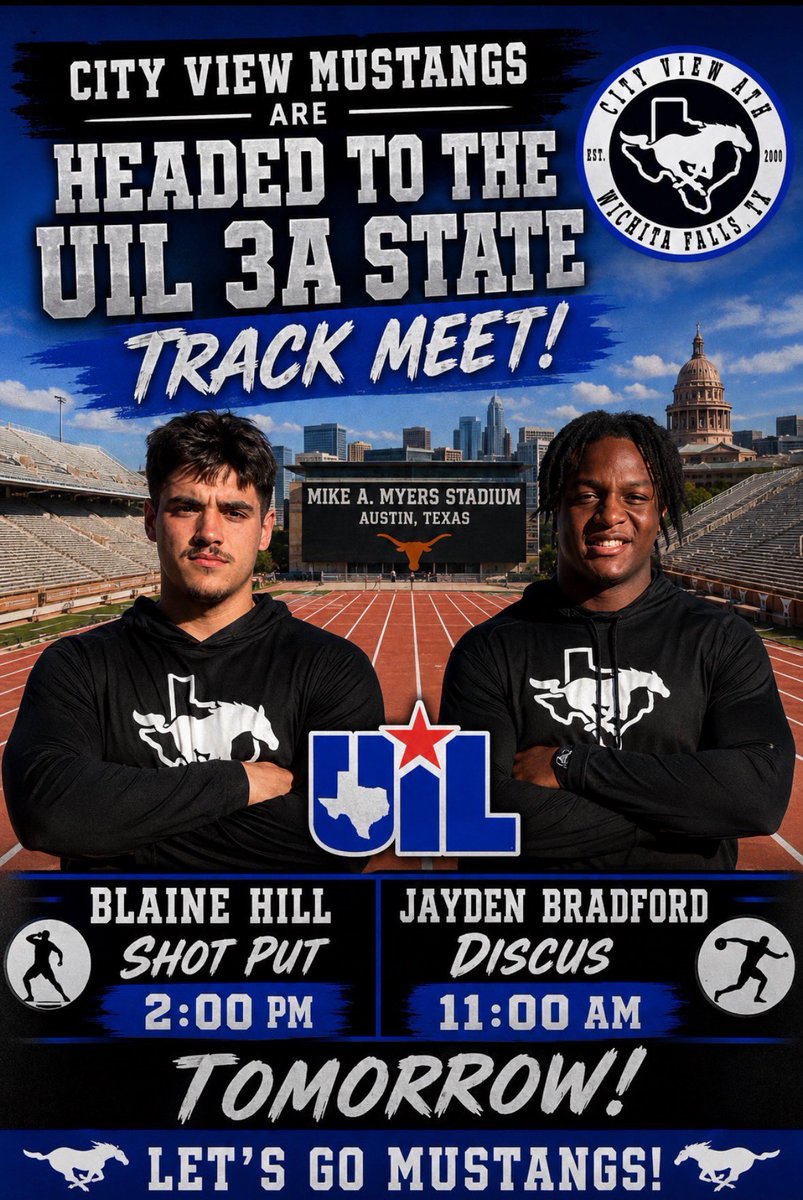 CoachLev2's tweet photo. The boys just hit the road to Austin with the opportunity to compete against some of the best athletes across the state of Texas! 

#OneHERD 
#CityViewTexas 

@CVMustangsFB 
@CoachNConway 
@SabinoGomez14
@JaydenBradford_ 
@BlaineHill2026 https://t.co/iUYajWE9I6