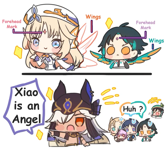 😅 #nicole #xiao #cyno #scaramouch #albedo #venti #durin 