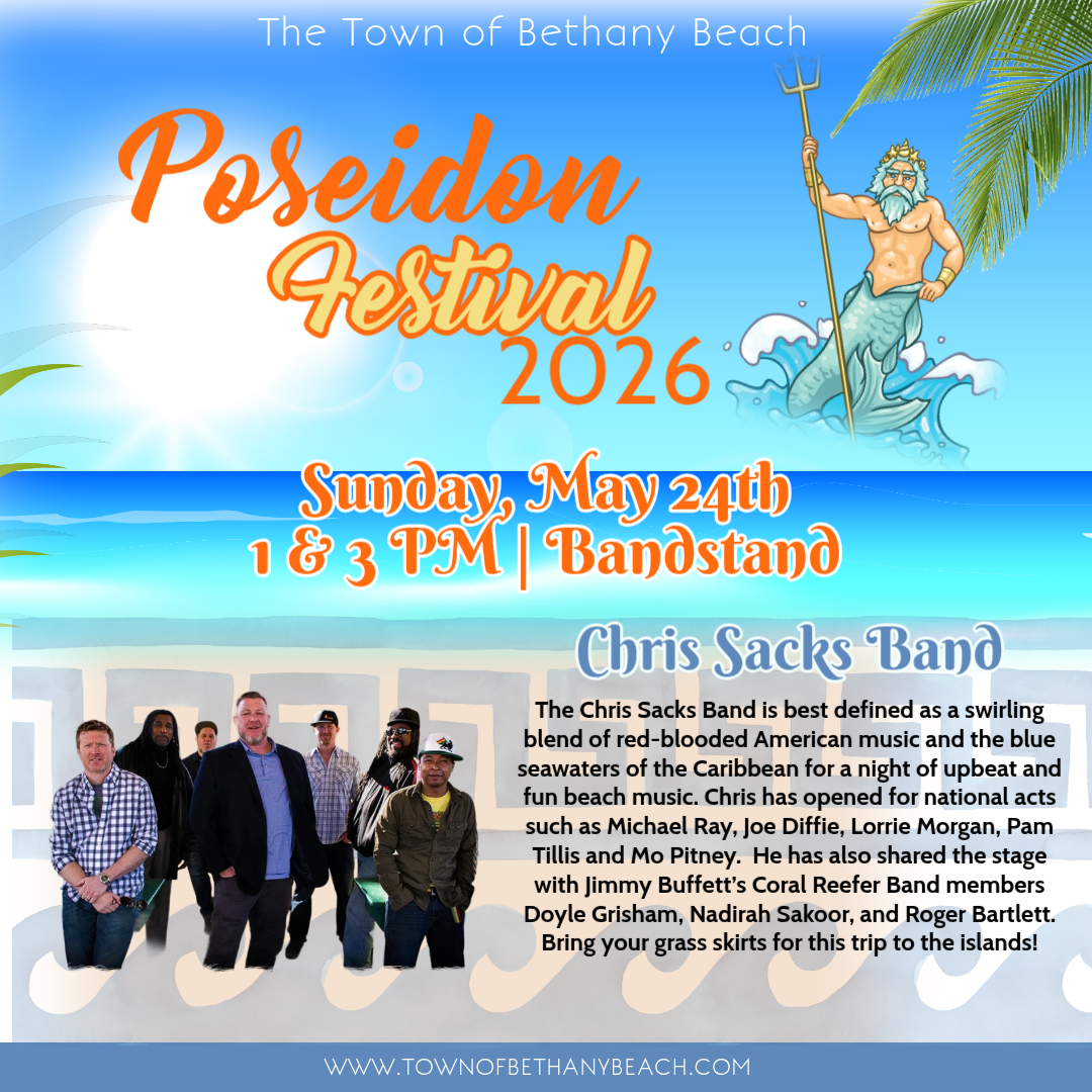 bethanybeachfun's tweet photo. The Chris Sacks Band will be on the Bandstand at 1 and 3 Pm on Sunday, May 24th! They'll make you feel right at home with their mix of American classics and Caribbean vibes! https://t.co/PYWWLAvqrM