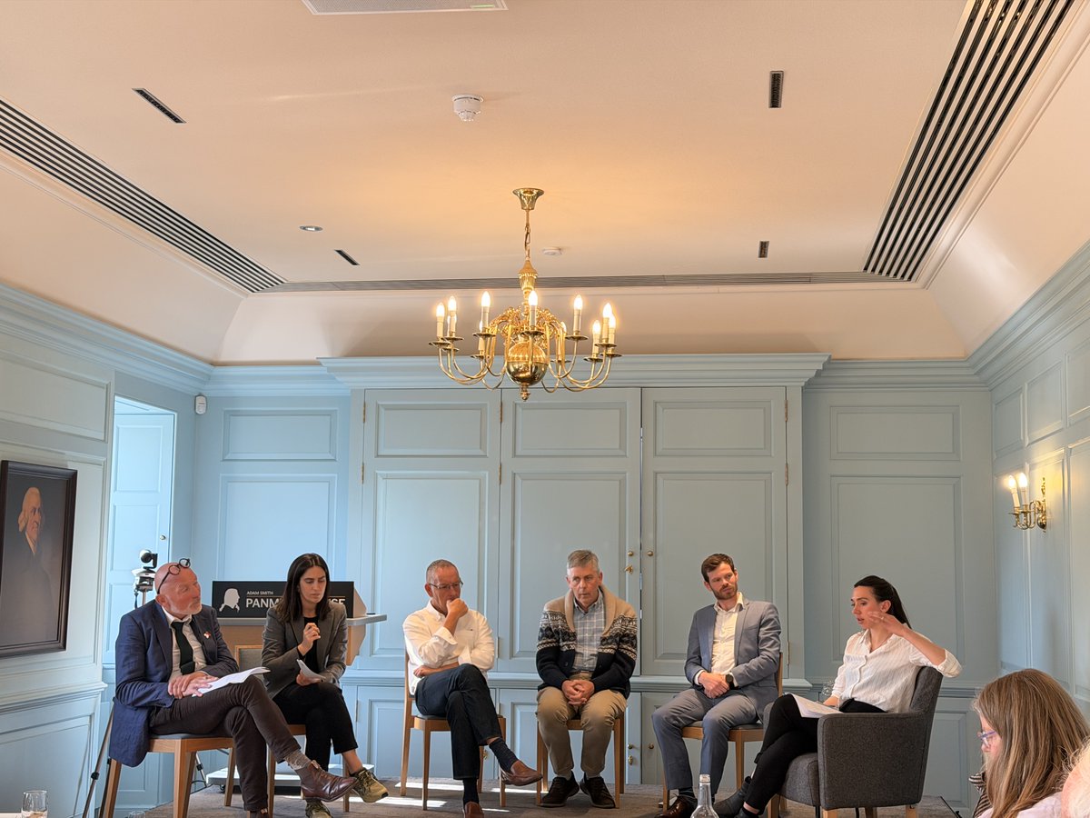 AdamSmithHouse's tweet photo. This week we hosted the second dialogue in the Panmure House Dialogues programme: Market Solutions for Antimicrobial Effectiveness (AME).

This session focused on ‘Generic antimicrobials as the crucial load-bearing elements of AME infrastructure’ and brought together a diverse group of contributors spanning biotechnology, clinical practice, microbiology, economics, and investment.

Through a series of panel discussions, participants explored key themes including resilient supply, universal access, and aligned incentives. As global health systems continue to face evolving infectious threats, these conversations are both timely and essential. We are proud to continue Adam Smith’s legacy by convening experts from across sectors to tackle some of today’s most complex challenges.

Thank you to those listed below for sharing their expertise and shaping this discussion. We look forward to publishing the outcomes soon on our Panmure House Perspectives page: https://t.co/EyRE1OZ8wV

Dr Liz Tayler, Professor Mike Sharland, Nobuko Ichikawa, Dr David Jenkins, Dr Melisa Williams Higgins, Maria Souza, David McKinney, Dr Christine Årdal, Dr Ali Cameron, Professor Dominic Moran, Professor W. Brian Arthur, Dr Robert Kimbui, Matthew Ford, Ella Hashemi, Ian Ball, Dr Christian Gröndahl, Dr Henry Skinner, Dr. Alicia Demirjian, Professor Adam Dixon, Dr Lucy Naga
