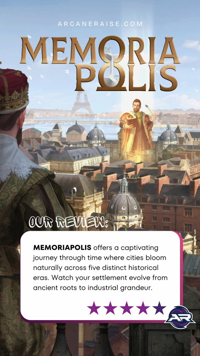 ArcaneRaise's tweet photo. A captivating historical journey that lets your city evolve naturally through five distinct eras. The organic growth mechanics create an immersive atmosphere as you witness civilizations unfold. Great concept!

👉 Get it here: https://t.co/sKm2bXJ1pZ

@5_pm_studio @planofattackbiz #MEMORIAPOLIS