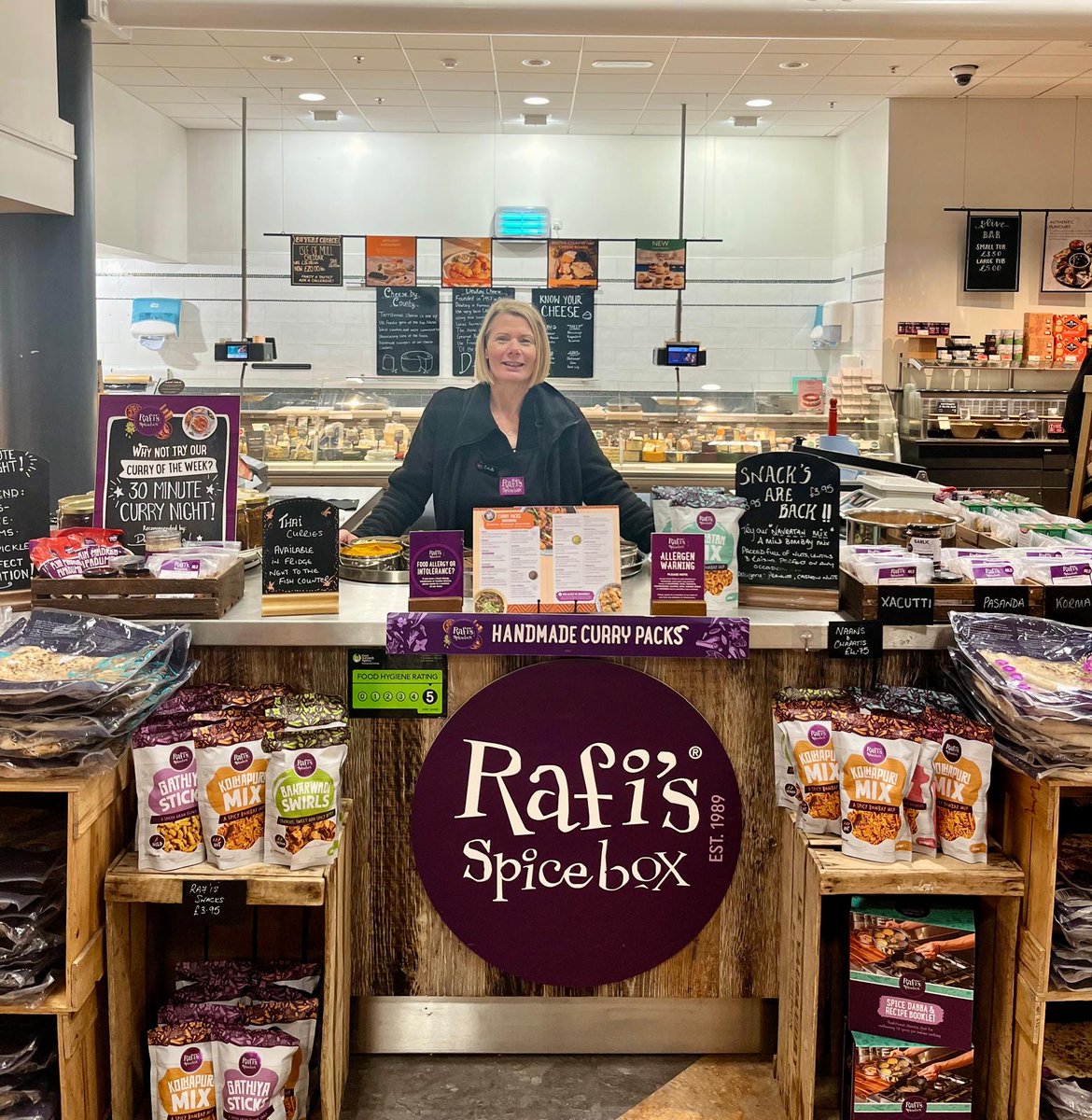 Debs on our Rafi's counter at Knutsford has handmade curry packs making ...