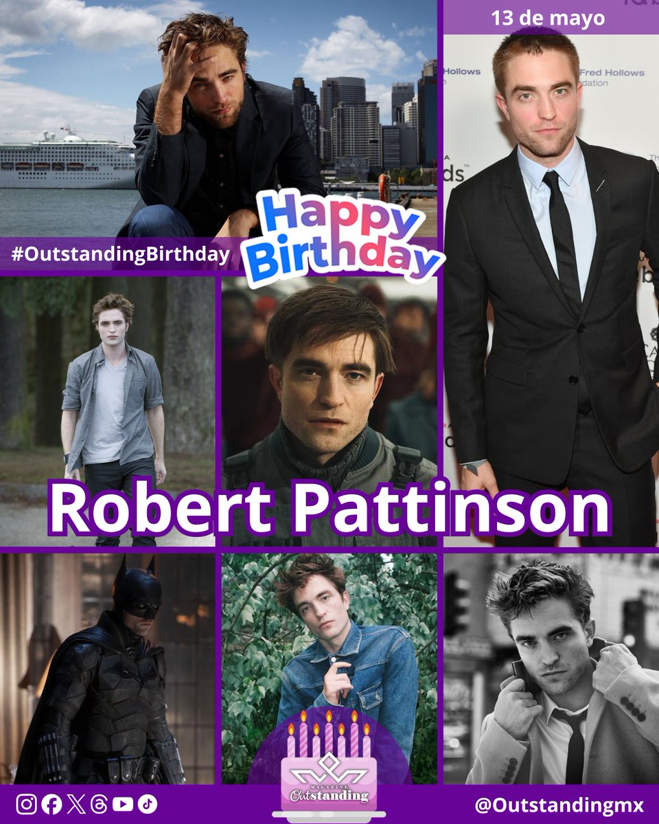 Outstandingmx's tweet photo. 🦇🔥 Misterioso, intenso… y nacido para habitar la oscuridad

🎂 #OutstandingBirthday, Robert Pattinson!!! 😎💥
 🌌🖤

#OutstandingBirthday #OutstandingMan #RobertPattinson #TheBatman #Twilight #OutstandingActor https://t.co/9ixi4aWoja