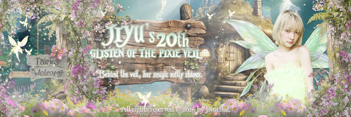 🧚🏼♂️⟡ 𝒢listens of Pixie Veil, Jiyu’s 20th ♡ tweet media