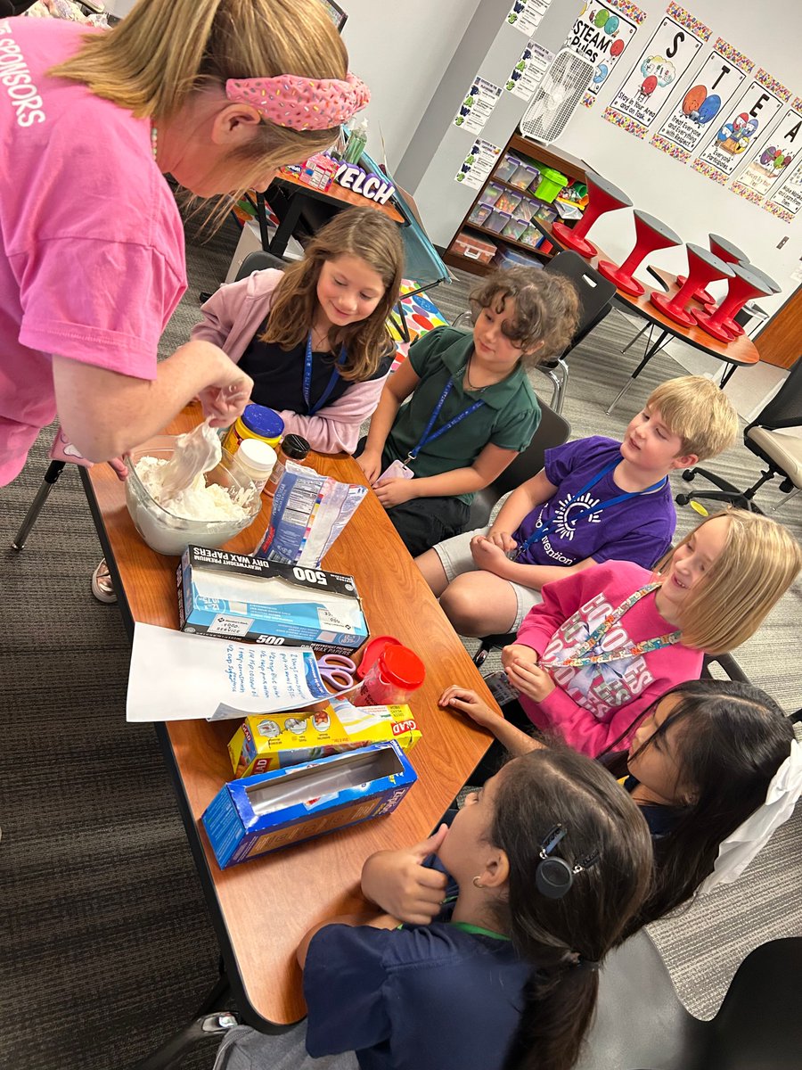 CarterCoyotes's tweet photo. Our STREAM Night raffle winners got to dive into a hands-on treat—making Edible Cotton Candy Slime! From stretchy swirls to sugary fun, the room was full of laughter, creativity, and just the right amount of sticky chaos.
#STEMFun #STREAMNight #SweetScience https://t.co/a1wiS5XEEX