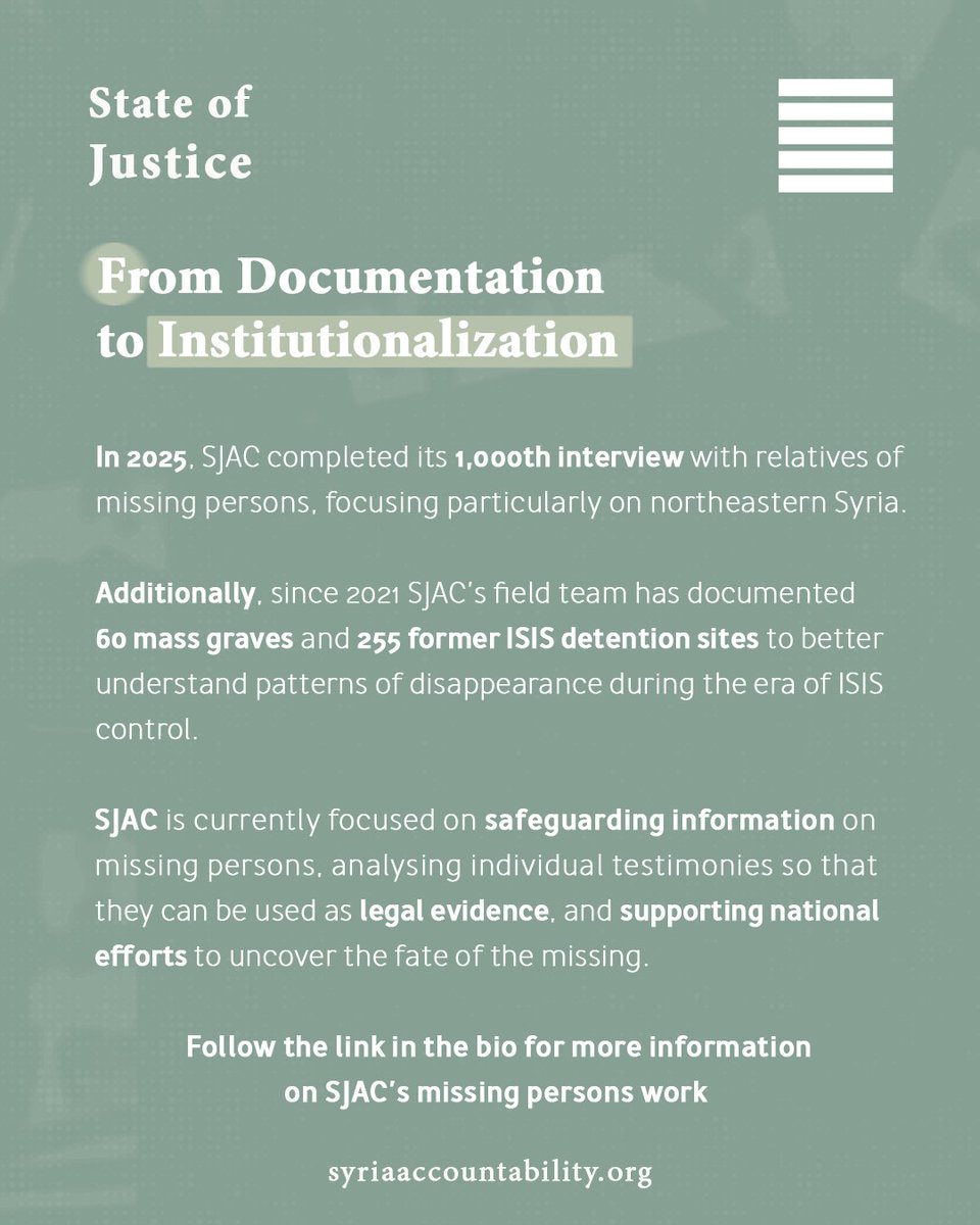 Syria Justice and Accountability Centre tweet media