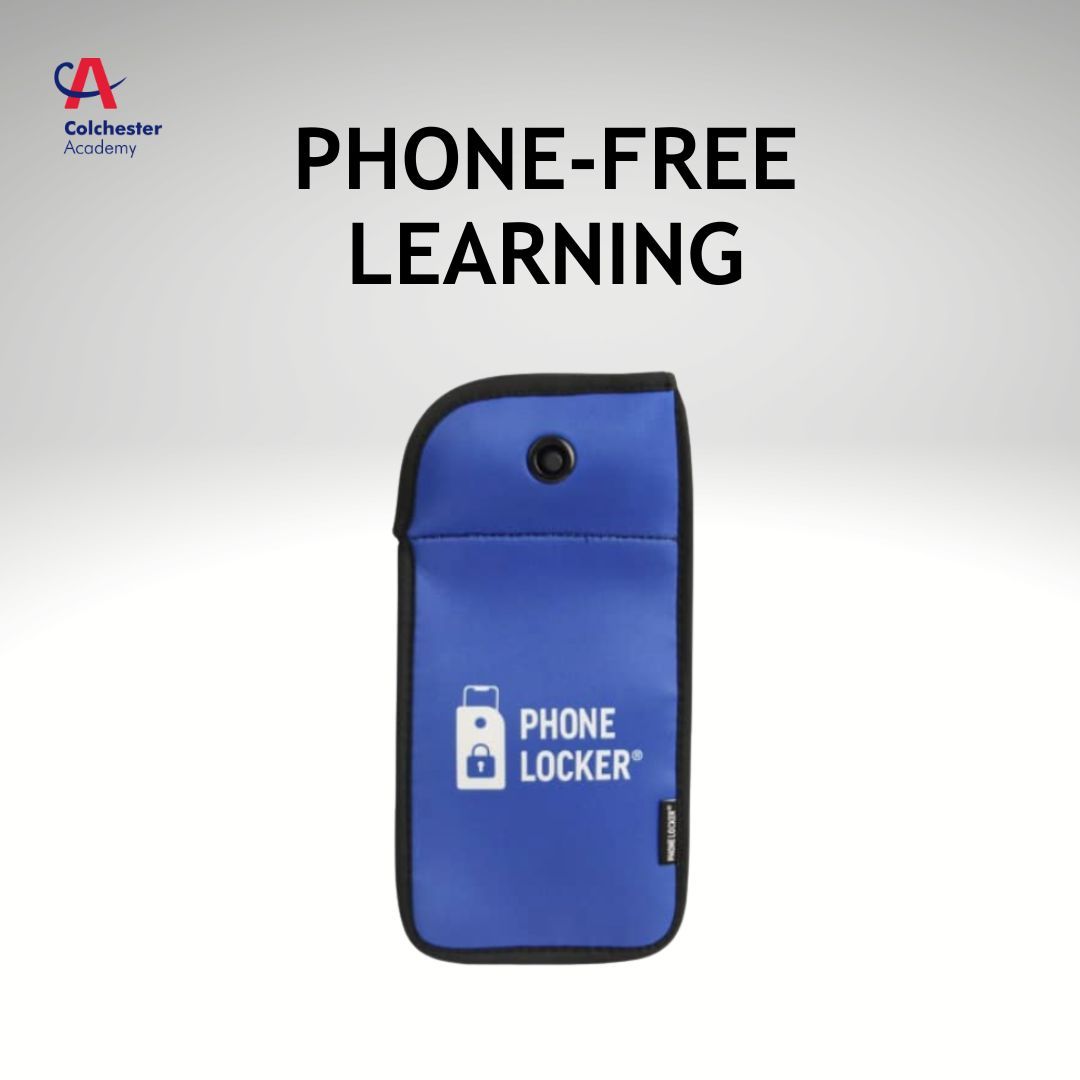 ColchesterAcad's tweet photo. 📱 Colchester Academy will be introducing a new phone-free system from June 2026 to support student focus, wellbeing and positive social interaction throughout the school day.

Parents and carers are invited to our Information Evening on Wednesday 17 June at 5pm to find out more. https://t.co/ub8oEk7Q3B