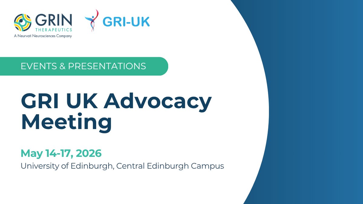 GRIN_tx's tweet photo. We are proud to participate in the first-ever GRI UK Family Conference, where our team will present updates on the global Phase 3 Beeline trial for GRIN-NDD. Learn more about GRI UK and their mission here: https://t.co/erwgAqU3aH https://t.co/t1Nvhz7b3G