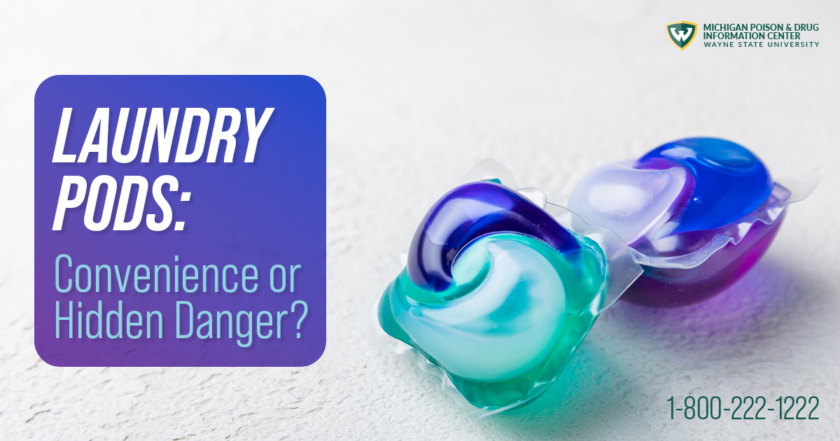 MichiganPoison's tweet photo. Laundry pods can cause serious poisoning injuries—especially in young children. The MiPDC has seen an increase in laundry pod exposure calls.

Store pods up high, locked away, and in their original container.

Poison emergency? Call 1-800-222-1222 anytime for free expert help. https://t.co/iQ0jA6he5L