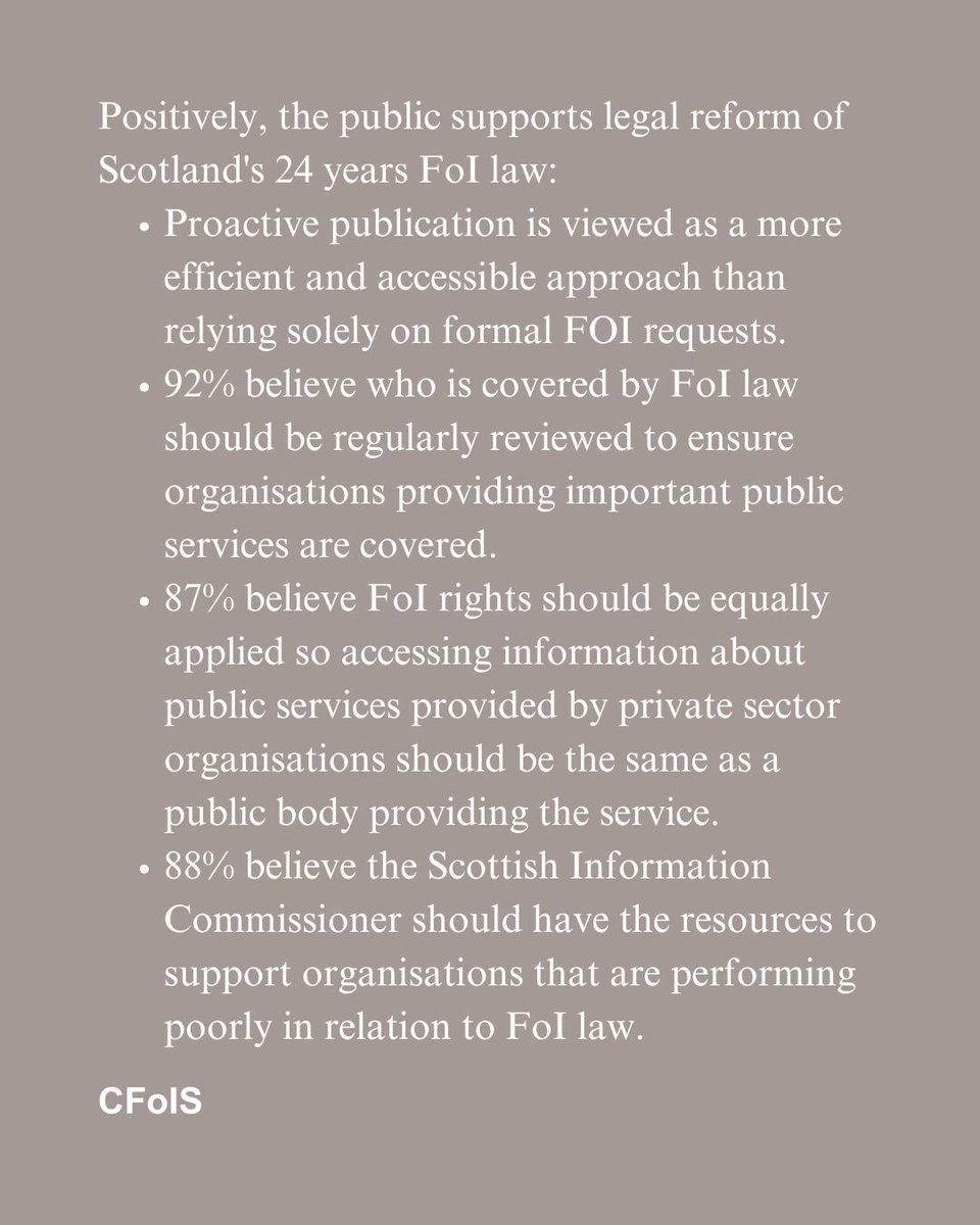 CFoIScot's tweet photo. FoI awareness in Scotland is at its highest yet!

#freedomofinformation #accesstoinformation #humanrights #scotland #foi (2/2) https://t.co/5VQDZz7jlK