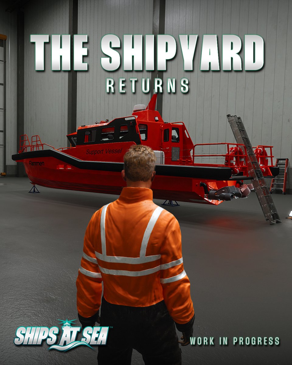 MiscGames's tweet photo. The Shipyard is back 🔧
We heard you loud and clear—Class 1 to Class 3 boats are now available again at the Shipyard. On top of that, we’ve improved the visuals and rescaled the space to better accommodate larger Class 3 ships.

#ShipsAtSea #SimulationGame https://t.co/vdBLKBUt2G