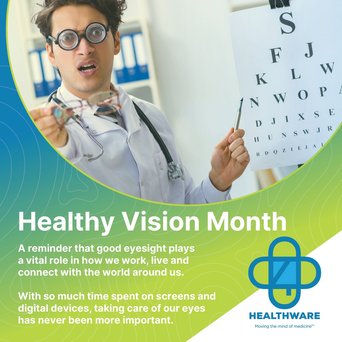 4DHealthware's tweet photo. 👁️ Healthy Vision Month: Protect your sight in a screen-filled world. Try the 20-20-20 rule, reduce glare, blink often, wear UV protection &amp; book eye exams. Small habits make a big difference. Take care of your eyes. #HealthyVision #EyeCare https://t.co/ou3zxLuYyK