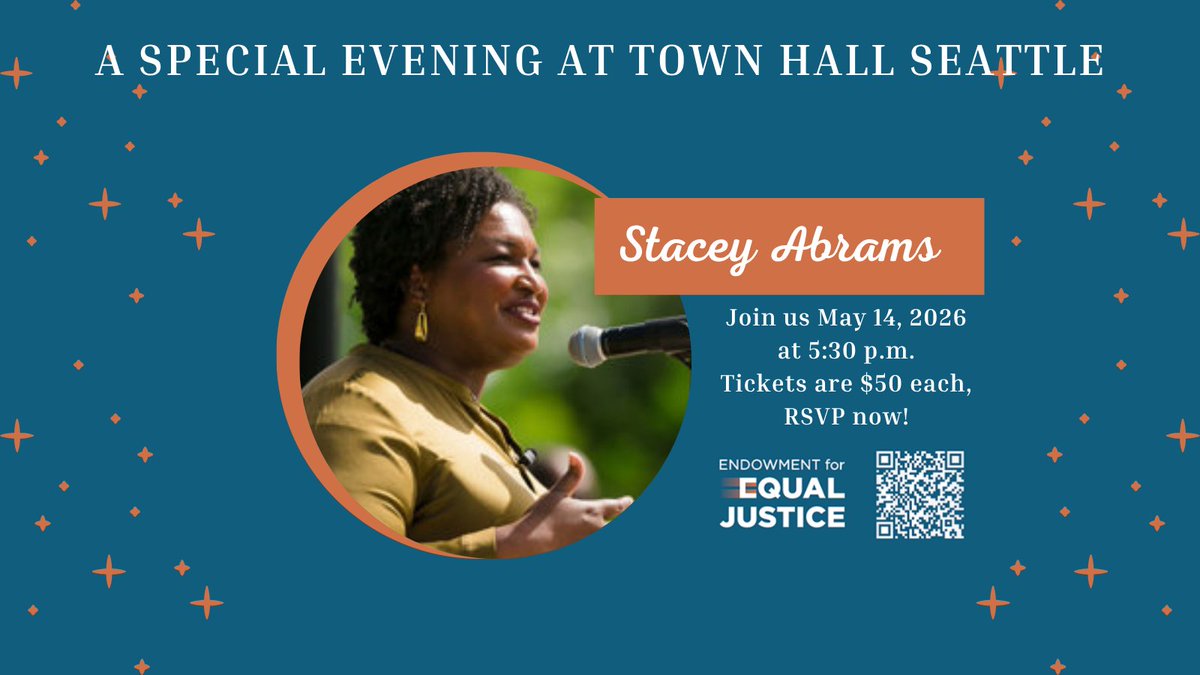 LegalFoundWA's tweet photo. Hear voting rights activist Stacey Abrams' takes on SCOTUS's Voting Rights Act decision below on KUOW Soundside. And if that's not enough, join her TOMORROW at Town Hall Seattle!
https://t.co/QesldKM53l https://t.co/MtjV9Dlrlc