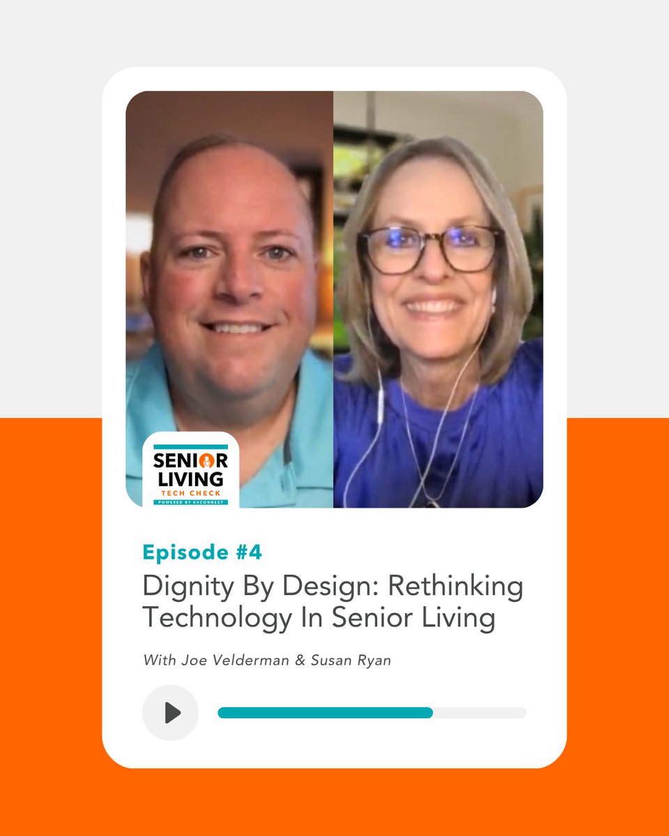 K4Connect's tweet photo. ✋ Haven’t tuned in yet? 

In our latest episode of Senior Living Tech Check, Joe Velderman sits down with Susan Ryan to explore what it really means to design technology with dignity in mind.

🎧 https://t.co/l8nd5f1Yl5

#SeniorLiving #SeniorTech #HumanCenteredDesign https://t.co/AjhxV7hhRi
