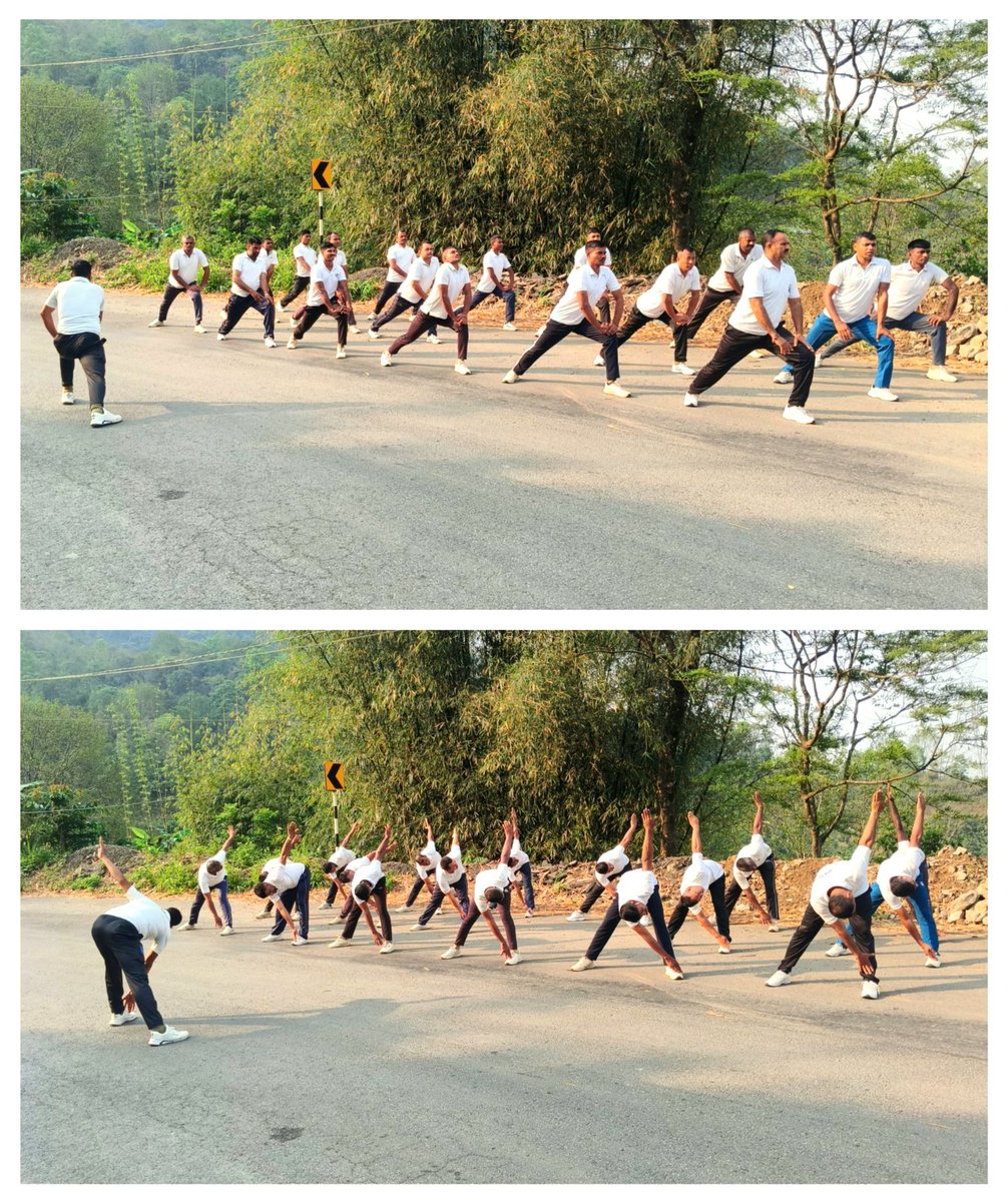 143bncrpf's tweet photo. On 13/05/26, Morning PT/Yoga was carried out by HQ/143 Bn and all coy location of 143 Bn CRPF. This session focused on enhancing physical endurance, Mental concentration, Flexibility &amp; Discipline.
@crpfindia
@BharatKeVeer
@northeast_zone
@mnp_2018
@digopsimp
@gc_dig
@procrpf22526 https://t.co/ogl9llHaJS
