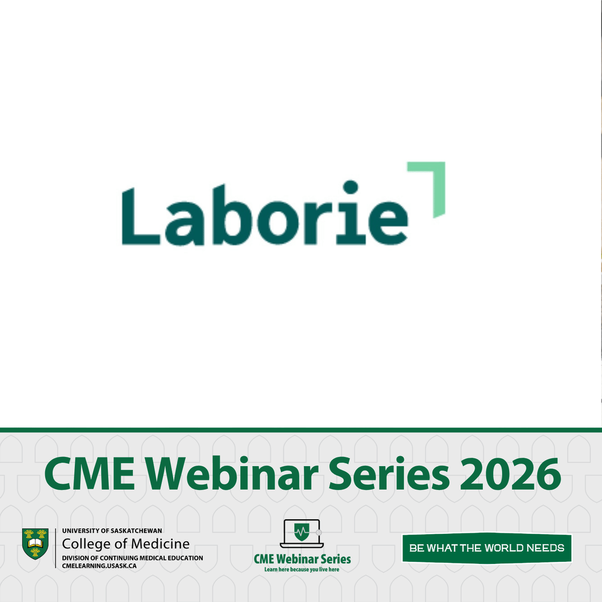 usask_CME's tweet photo. Thank You to Laborie for supporting our Women's Health Webinar Series in May!

If you'd like to learn more about the CME Webinar Series, go to https://t.co/Hm321QIkES.

#LearnHereBecauseYouLiveHere https://t.co/b3zzozXQuK