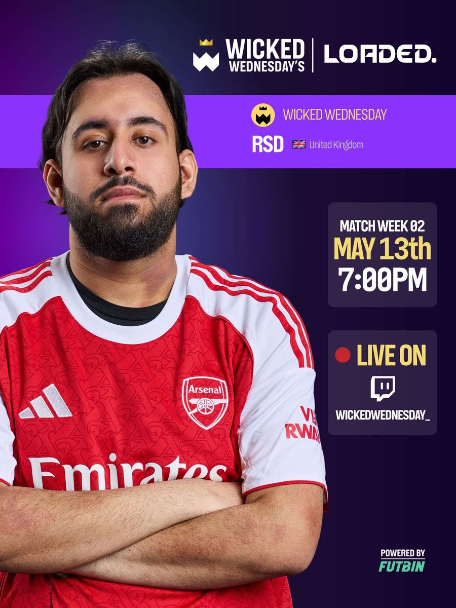 RSDGAWD's tweet photo. I'll be taking part in Wicked Wednesdays this evening from 7PM UK Time! 
 @wickedwedsocial  #WickedWednesdays    

Thanks to the sponsors @FUTBIN x @LoadedEN https://t.co/VgAz3opLx9